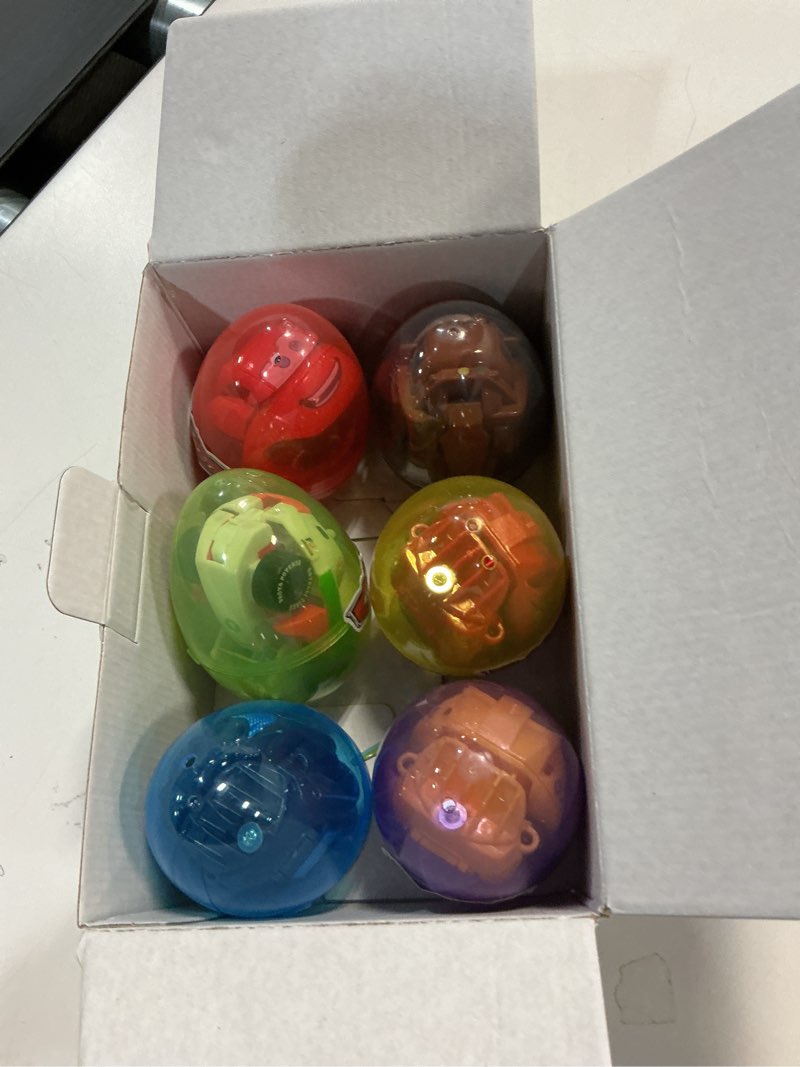 Condition photo showing Good Condition for 6 PCS Easter Eggs Filled with Die-Cast Car for Boy - Metal Vehicle Toys for Easter Egg Hunts, Basket Stuffers, Party Favors, Egg Fillers & Classroom Prizes