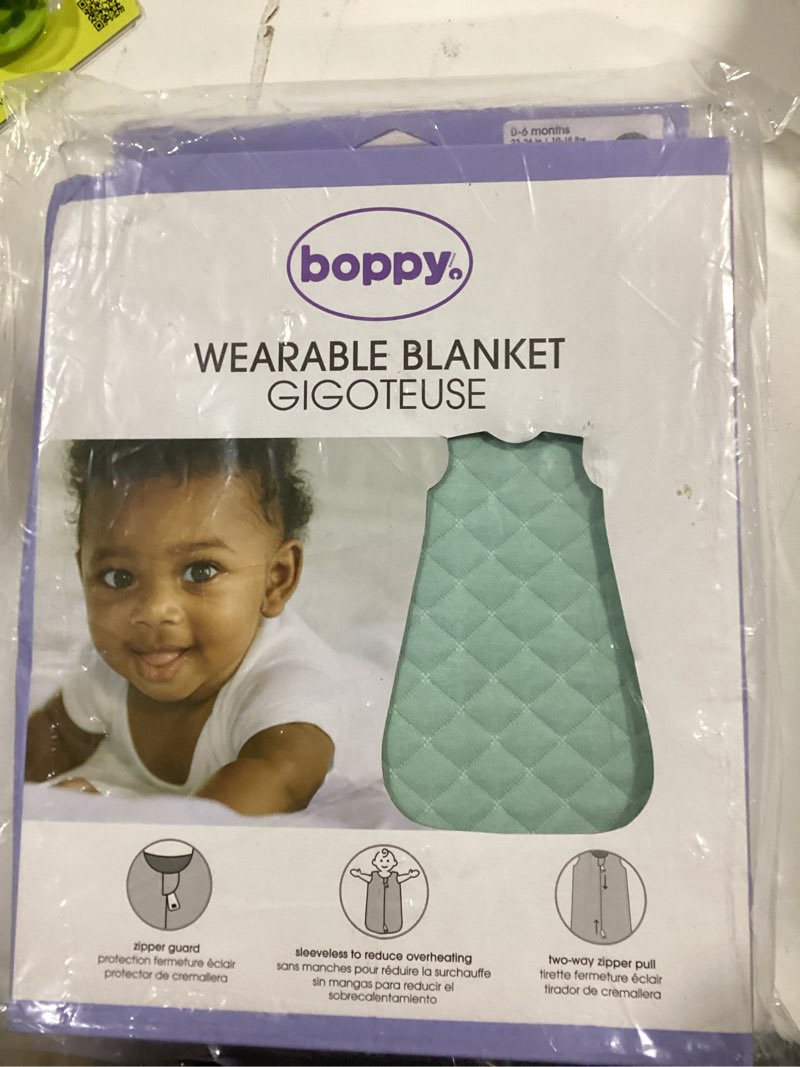 Boppy Baby Sleep Sack 0-6 Months, Wearable Blanket 1 TOG, 100% Cotton, 2-Way Zipper for Easy Diaper 