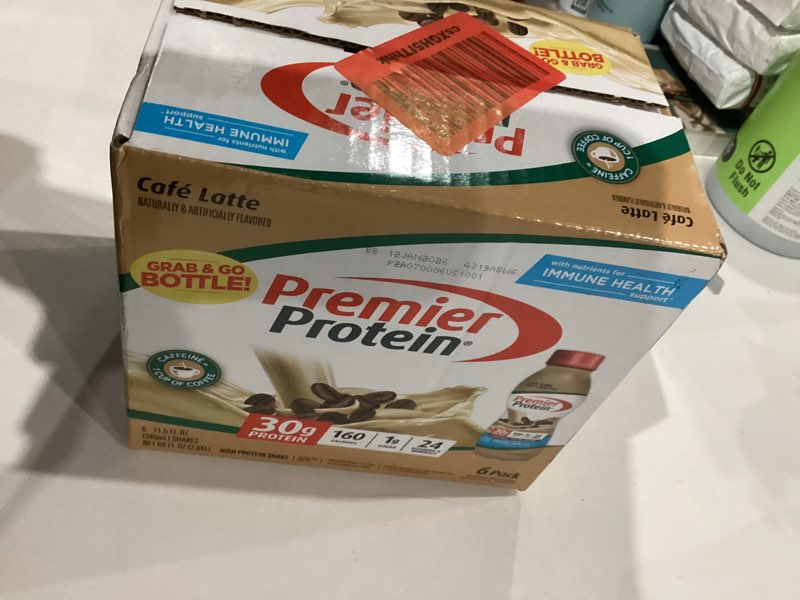 Condition photo showing New/Like New for Premier Protein Shake, Café Latte, 30g Protein, No Added Sugar, 24 Vitamins & Minerals to Support Immune Health, 11.5 fl oz, 6 Pack (Packaging May Vary) Cafe Latte 11.5 Fl Oz (Pack of 6)