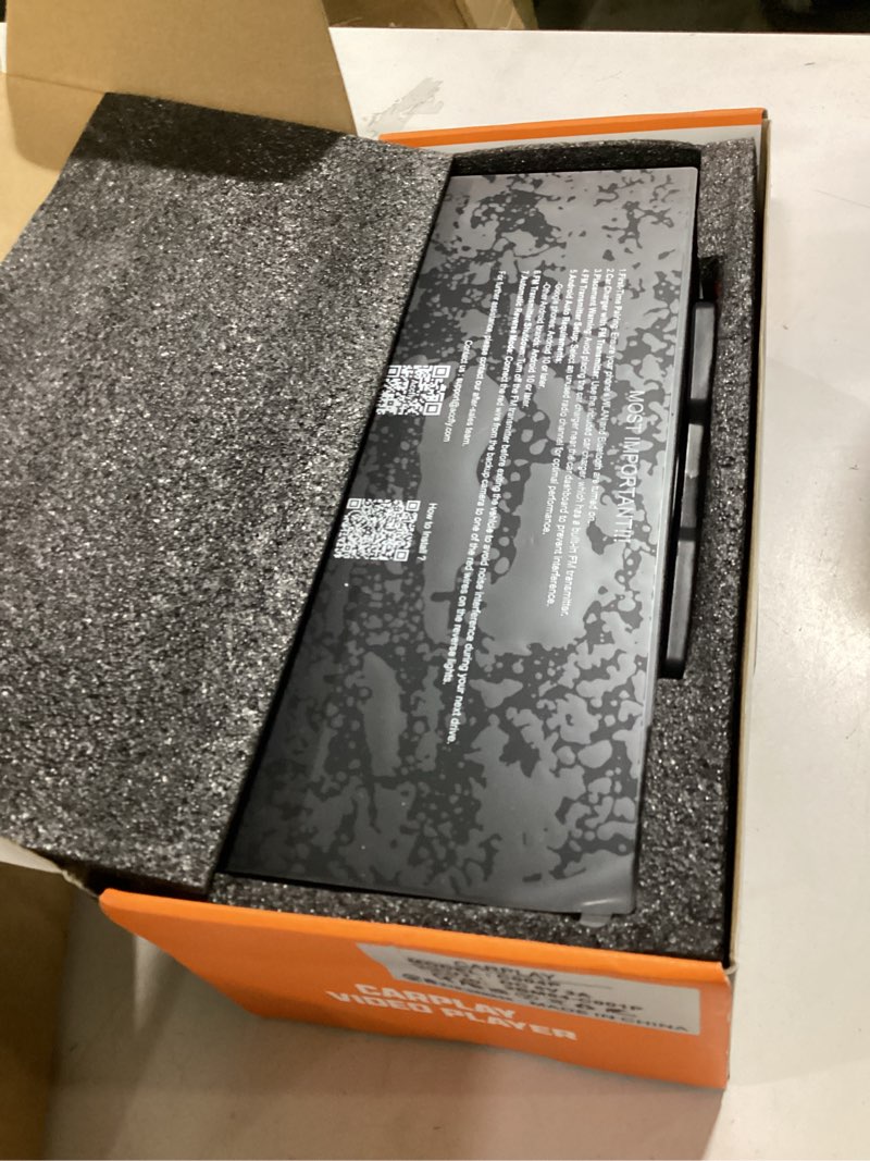 Condition photo showing As Is for upgraded 11" carplay screen for car, built-in net-flix/youtube/tiktok and other apps (no mirroring needed), wireless car stereo for apple carplay & android auto with hd backup camera,ota updates 11 inch