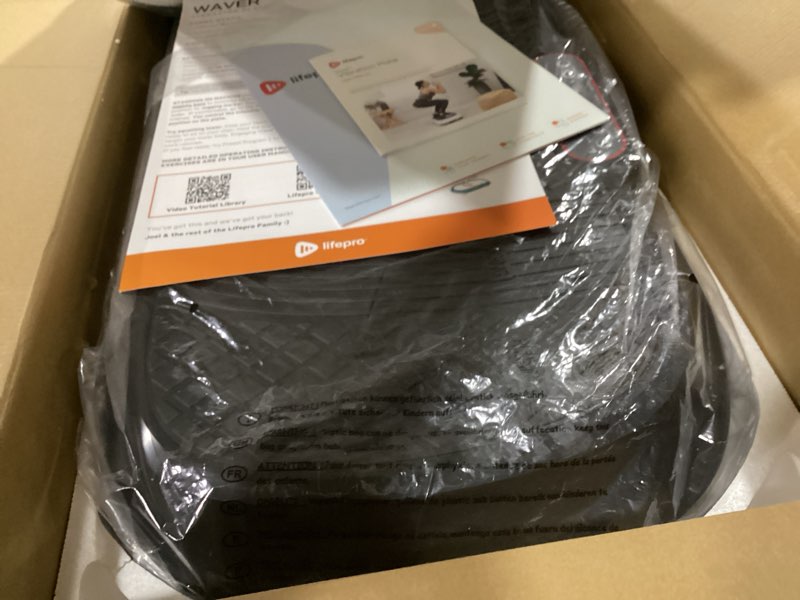 Condition photo showing Good Condition for lifepro waver vibration plate exercise machine with 99 speeds & 10 presets | resistance bands, non-slip surface, 330 lbs capacity — vibration plate for lymphatic drainage, body toning, full-body workout black