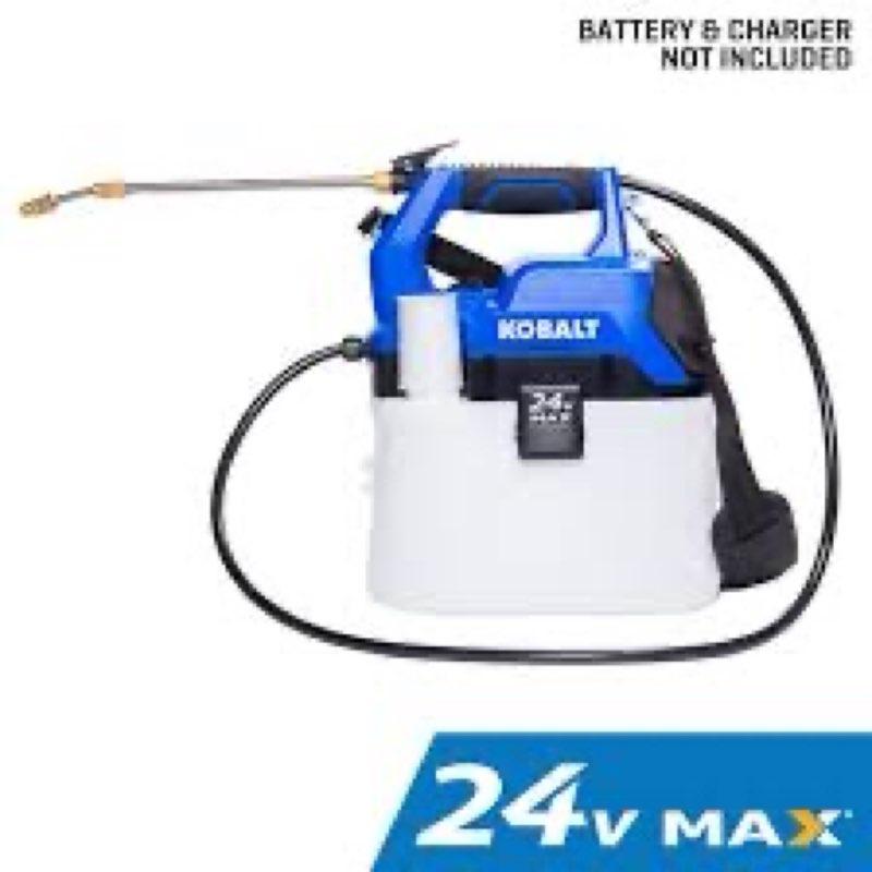 2.11-gallon plastic kobalt 24v battery operated handheld sprayer
