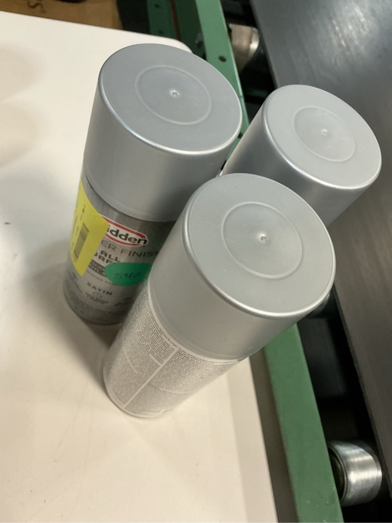 Condition photo showing Good Condition for glidden master finish 12 oz. satin shining armor interior/exterior all surface spray paint and primer (pack of 3)