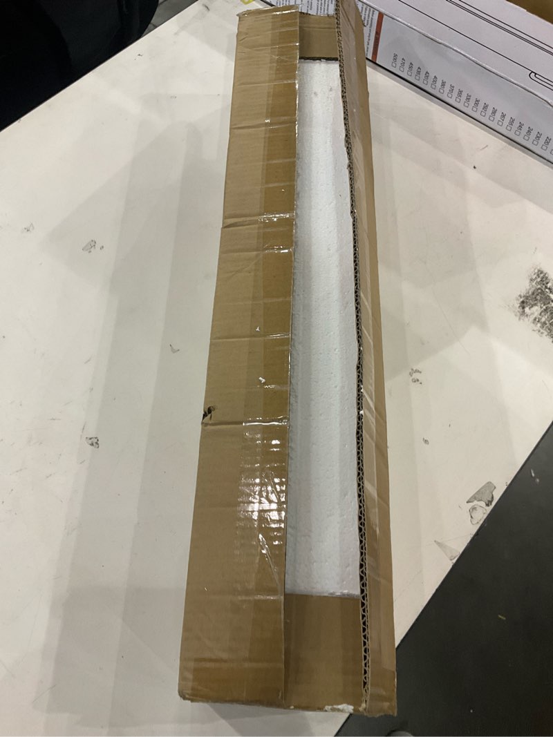 Condition photo showing New/Like New for WUZUPS Crystal Chandelier 4-Light Linear Raindrop Pendant Ceiling Light Modern Lighting Fixture for Bedroom Dinning Room Bar Kitchen Island, H8.7'' W4.7'' L30.5, E12 Base, Nickel Nickel Pendant Light