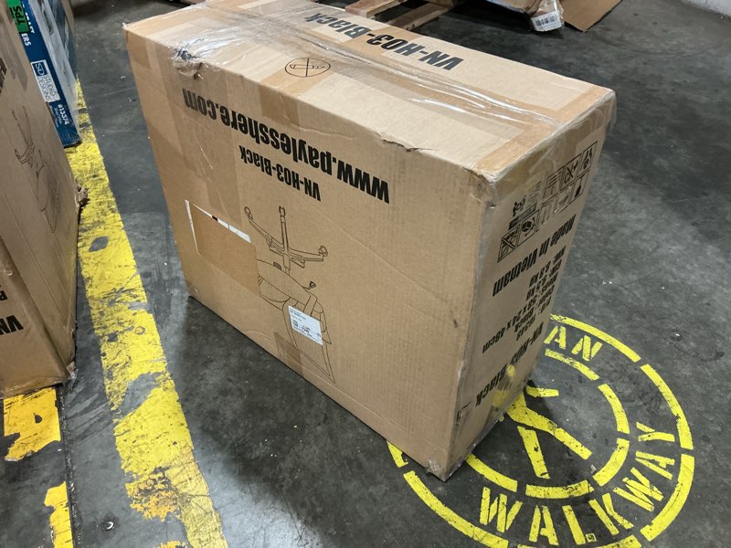 Condition photo showing New/Like New for BestOffice | Ergonomic Office Chair | Mid-Back Swivel Desk Chair | Breathable Backrest & Lumbar Support | Adjustable Height | Sponge Seat | Rolling Wheels | Dark Black | for Adults & Women Dark Black pack of 1