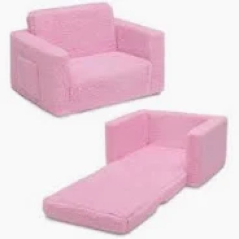 SLIGUY Toddler Couch, Toddler Chair. Kids Couch, Baby Couch, Couch for Kids, Toddler Convertible to Lounger Pull Out Couch, Glow in The Dark Sofa Chair for Boys Medium Unicorn Grey Medium