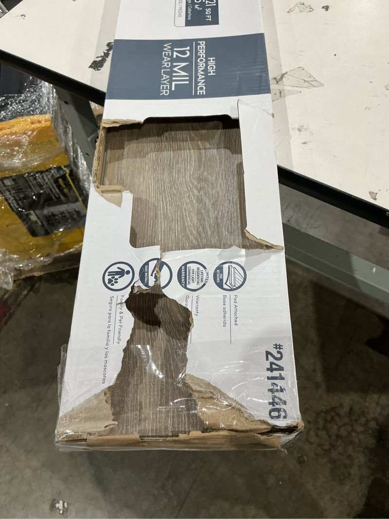 Condition photo showing As Is for tenedos solid white engineered marble threshold saddle polished, for shower curb, bathroom vanity backsplash, window sill, maintenance free, stain resistant (5" x 36")