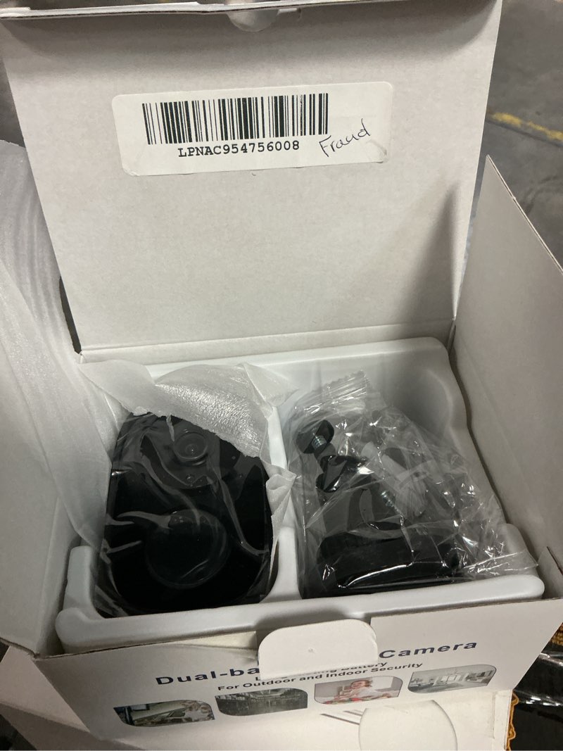 Condition photo showing Good Condition for Security Cameras Wireless Outdoor, 2K Battery Powered AI Motion Detection Spotlight Siren Alarm WiFi Surveillance Indoor Home Camera, Color Night Vision, 2-Way Talk, Cloud/SD Storage-Black WiFi Camera