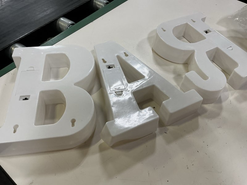 Condition photo showing Good Condition for bar led marquee letter lights, bar sign light up decor for home, battery operated warm white small led alphabet lamp for bar, home, party decor white-bar