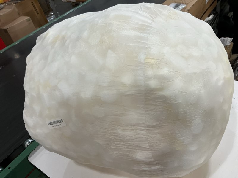 Condition photo showing Good Condition for Small Pouf Ottoman Foot Rest Footstool and Ottomans Small for Couch Foot Stools for Living Room Boho Couch Ottomans White Beige Pouf Ottoman 20x15 Foot Rest Poufs Footstool Beige 20"D x 20"W x 15"H