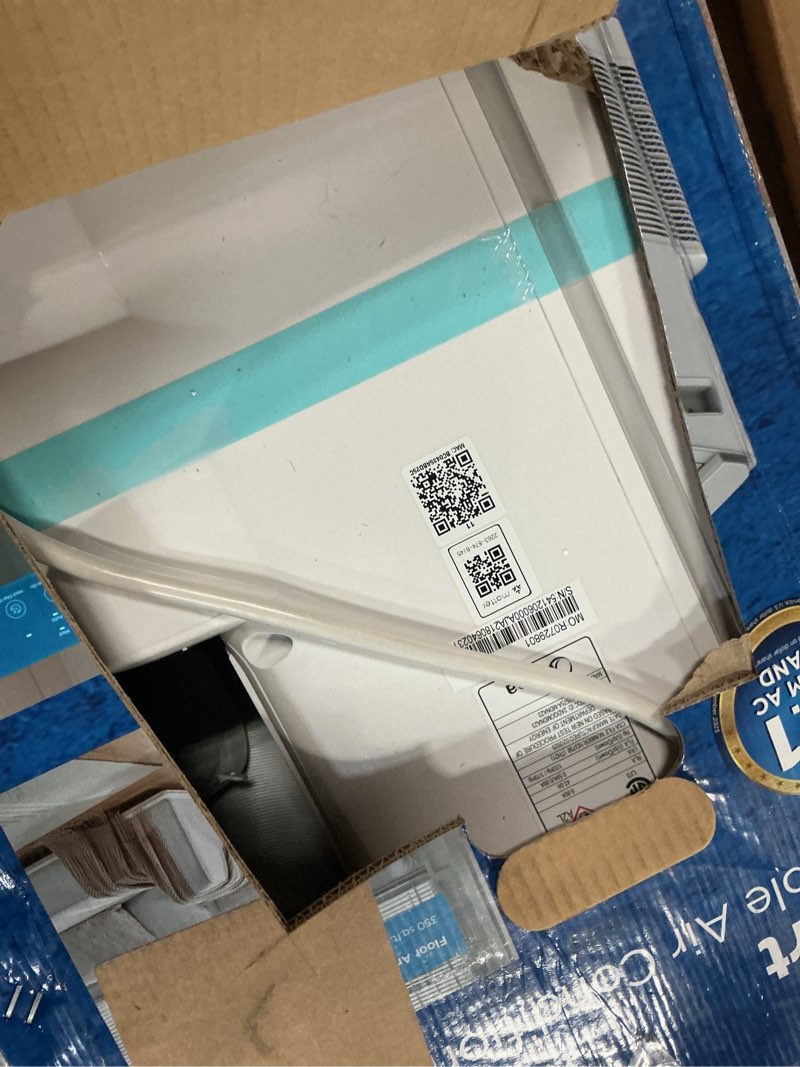 Condition photo showing As Is for Midea 12,000 BTU ASHRAE (8,000 BTU SACC) Portable Air Conditioner, Cools up to 350 Sq.Ft., with Dehumidifier & Fan mode, Control with Remote, Amazon Alexa & Google Assistant, Easy-to-use and Install 12,000 BTU-Smart