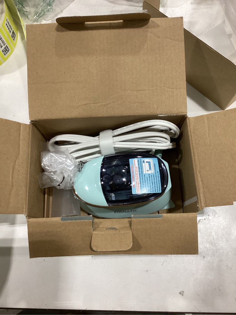 Condition photo showing New/Like New for Travel Iron Mini with Steam for Clothes with Dual Voltage, Portable Mini Ironing Machine with Non-Stick Soleplate, Small Iron for Sewing, Quilting and Handcraft Celadon Standard