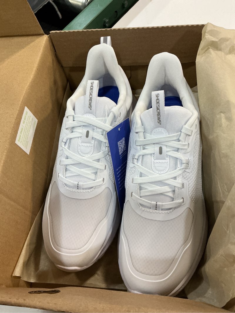 Condition photo showing New/Like New for shoes for crews crossing women's work sneaker, non-slip, comfortable | breathable, water-resistant & easy to clean with astm certification, slip-resistant for nurses, restaurant & hospitality color: white size:8