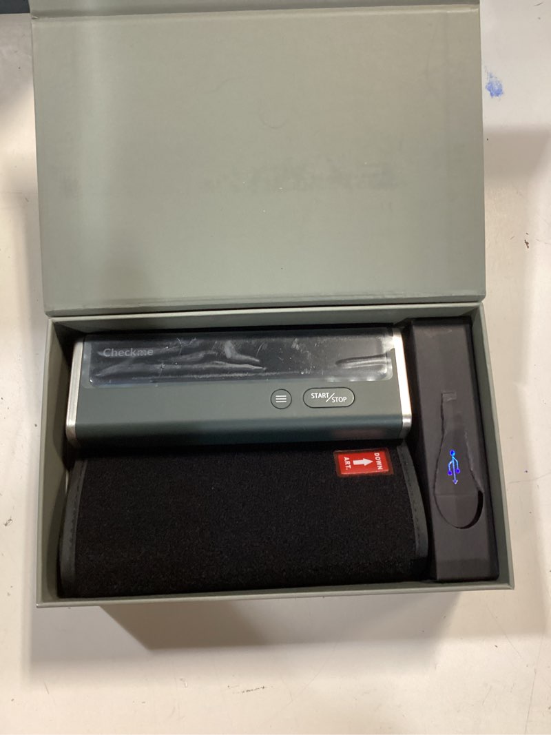Condition photo showing New/Like New for Checkme Blood Pressure Monitor for Home Use - Upper Arm Cuff, Bluetooth BP Machine, Accurate Readings in 30 sec, App Enabled for iOS & Android, Stores 50 BP Readings, Green