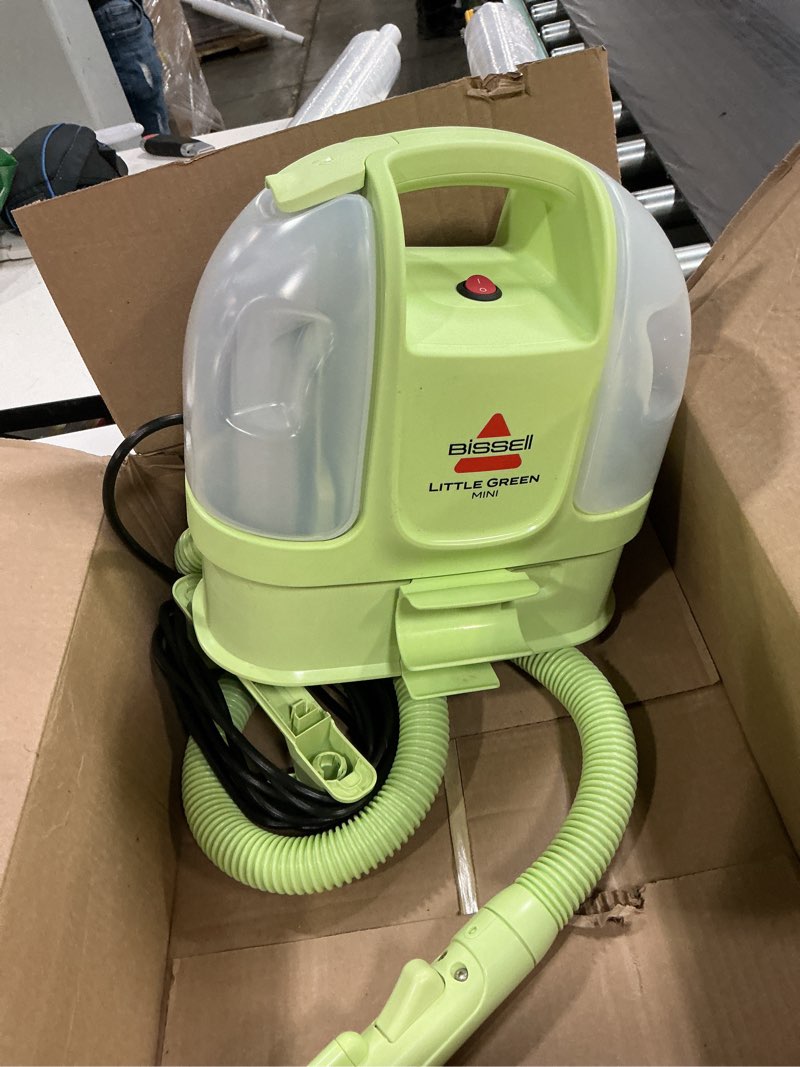Condition photo showing Good Condition for BISSELL Little Green Mini Portable Carpet and Upholstery Deep Cleaner, Car/Auto Detailer, with HydroRinse Self-Cleaning Tool and 4" Tough Stain Tool, Tea Green, 4075