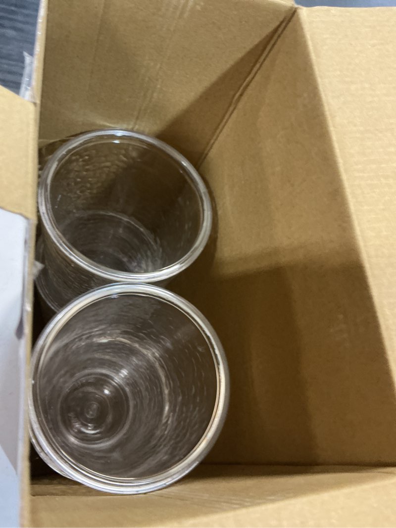 Condition photo showing Good Condition for klifa- nice- 20 oz, set of 4, acrylic insulated tumbler set, double-wall drinking glasses, bpa-free, shatter-proof plastic drinkware, dishwasher safe cups, clear clear 20 oz, set of 4