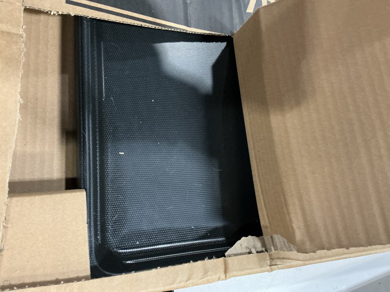 Condition photo showing As Is for replacement dog crate pan for midwest and new world dog crate black 29.6"l x 20.9"w x 1.0"h