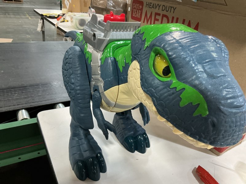 Condition photo showing Good Condition for Fisher Price - Jurassic World: Rebirth Imaginext Ultimate Action Chomp T. Rex - Collectibles - Multicolor