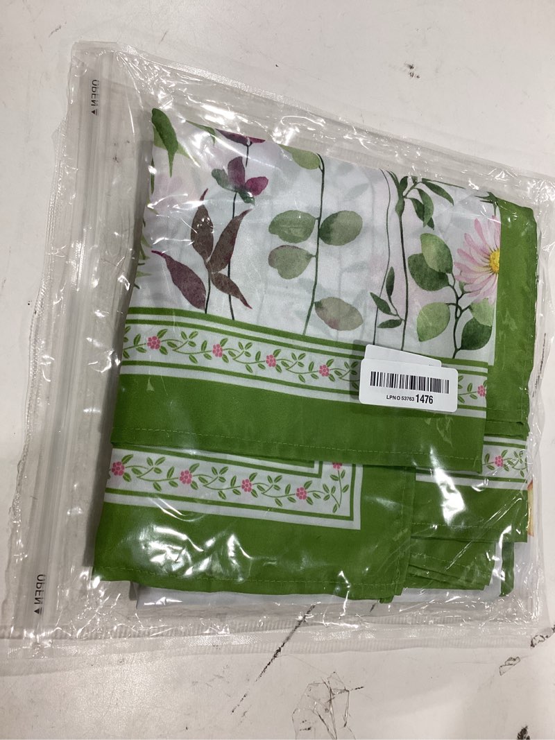 Condition photo showing New/Like New for spring summer floral tablecloth square 70 x 70 inch, flower square tablecloths stain resistant wrinkle free wildflower table cloth for dinner party picnic decor spring floral 70" x 70" (square)