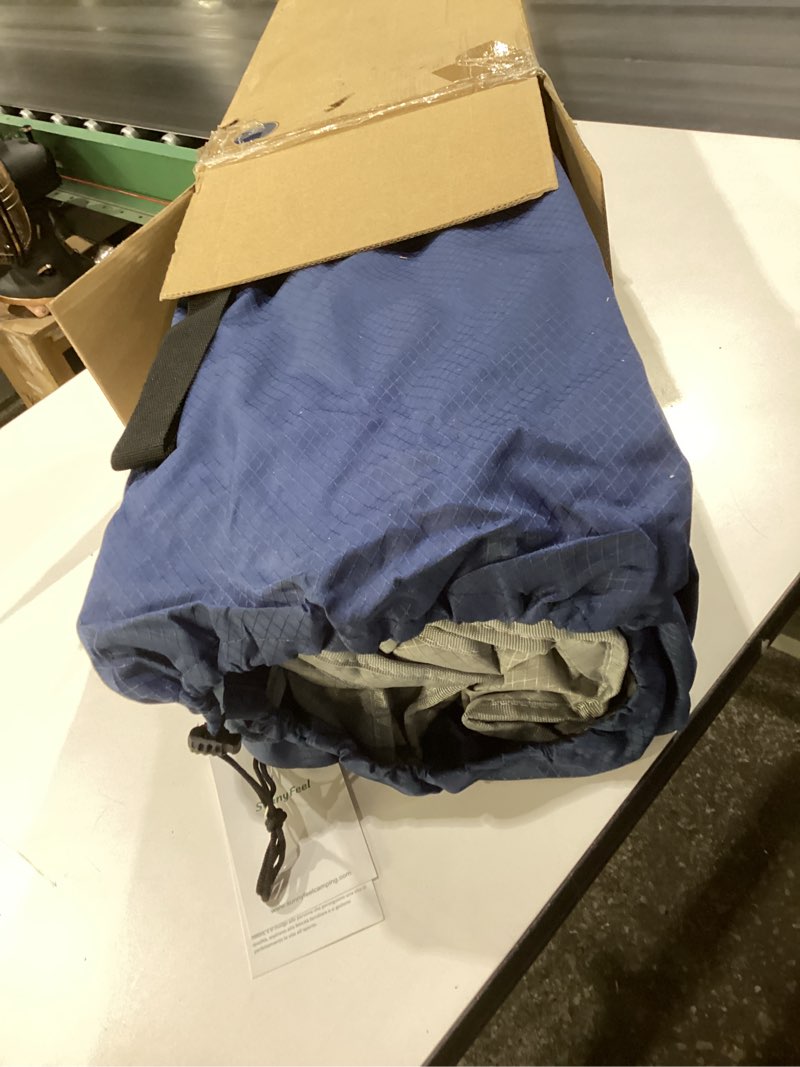 Condition photo showing Good Condition for sunnyfeel camping directors chair, heavy duty,oversized portable folding chair with side table, pocket for beach, fishing,trip,picnic,lawn,concert outdoor foldable camp chairs, similar to stock photo