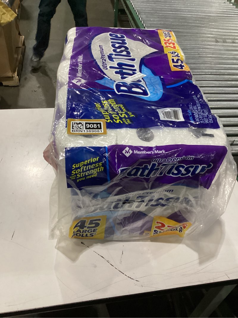 Condition photo showing New/Like New for Member's Mark Ultra Premium 2-Ply Toilet Paper, 45 Large Rolls