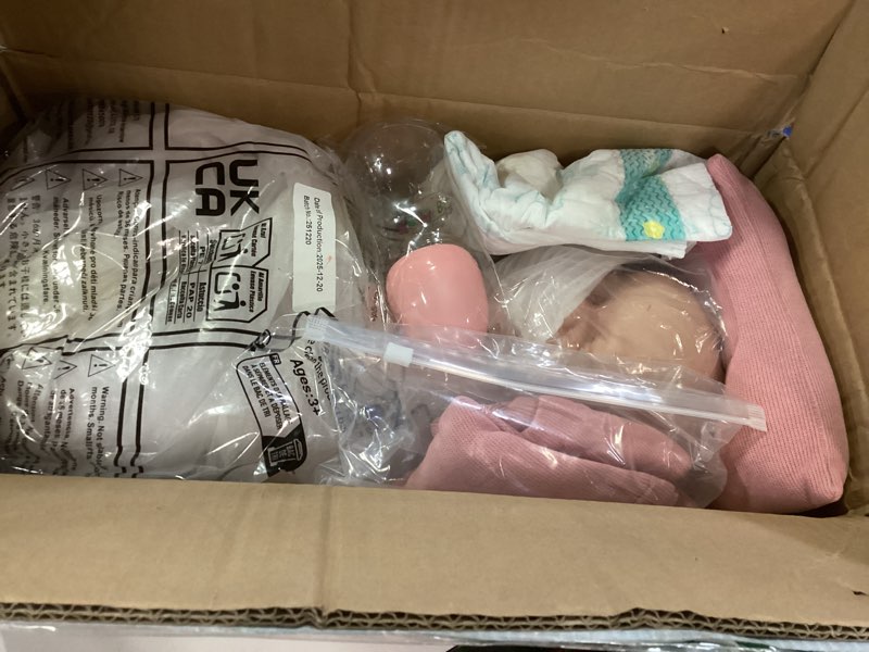 Condition photo showing Good Condition for 18 inch lifelike full silicone baby doll girl open mouth realistic reborn dolls that look real sleeping baby