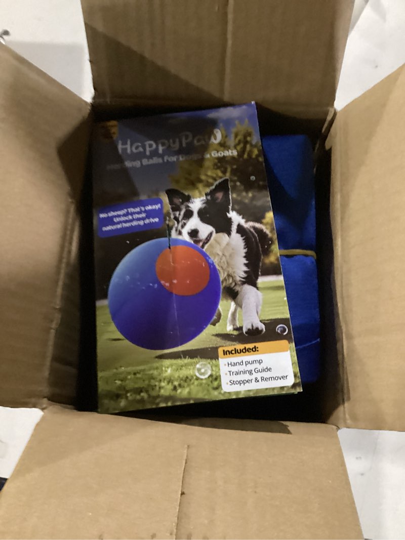 Condition photo showing New/Like New for Happypaw 25'' Herding Ball for Dogs – Enhanced Chew Resistance & Heavy-Duty Material,Durable Dog Toy Agility Equipment for Australian Shepherds, Cattle, Border Collies, and Small/Medieum Breed