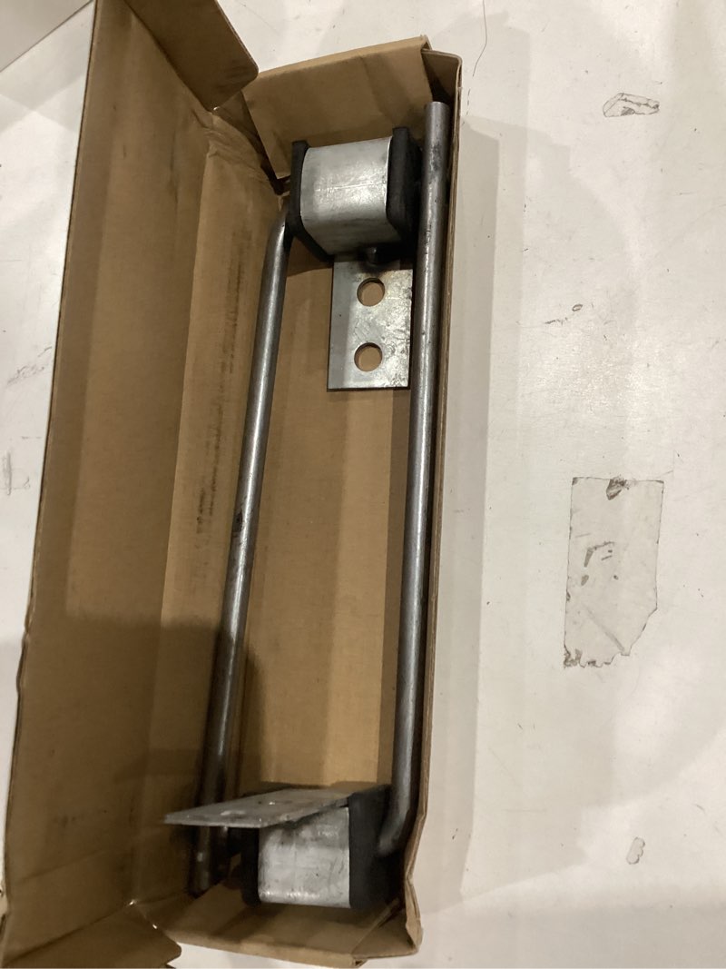 Condition photo showing As Is for 2 pack universal exhaust hanger rod weld on heavy duty exhaust bracket hanger - 3/8" rod 10" long