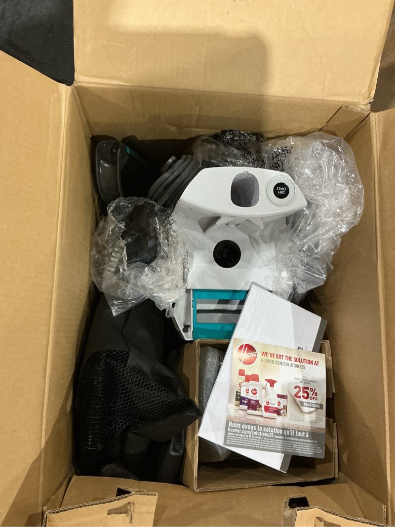Condition photo showing As Is for hoover smartwash+ automatic carpet cleaner machine for carpet and upholstery, deep cleaning carpet shampooer machine, pair with a hoover carpet cleaner solution for a bright, refreshed home