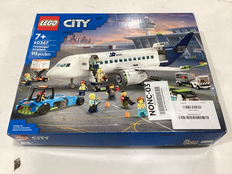 Condition photo showing New/Like New for LEGO City Passenger Airplane Toy - Building Set for Boys & Girls, Ages 7+ - Educational Gift for Kids - W/Buildable Vehicle Toys & 9 Minifigures - 60367 Standard Packaging