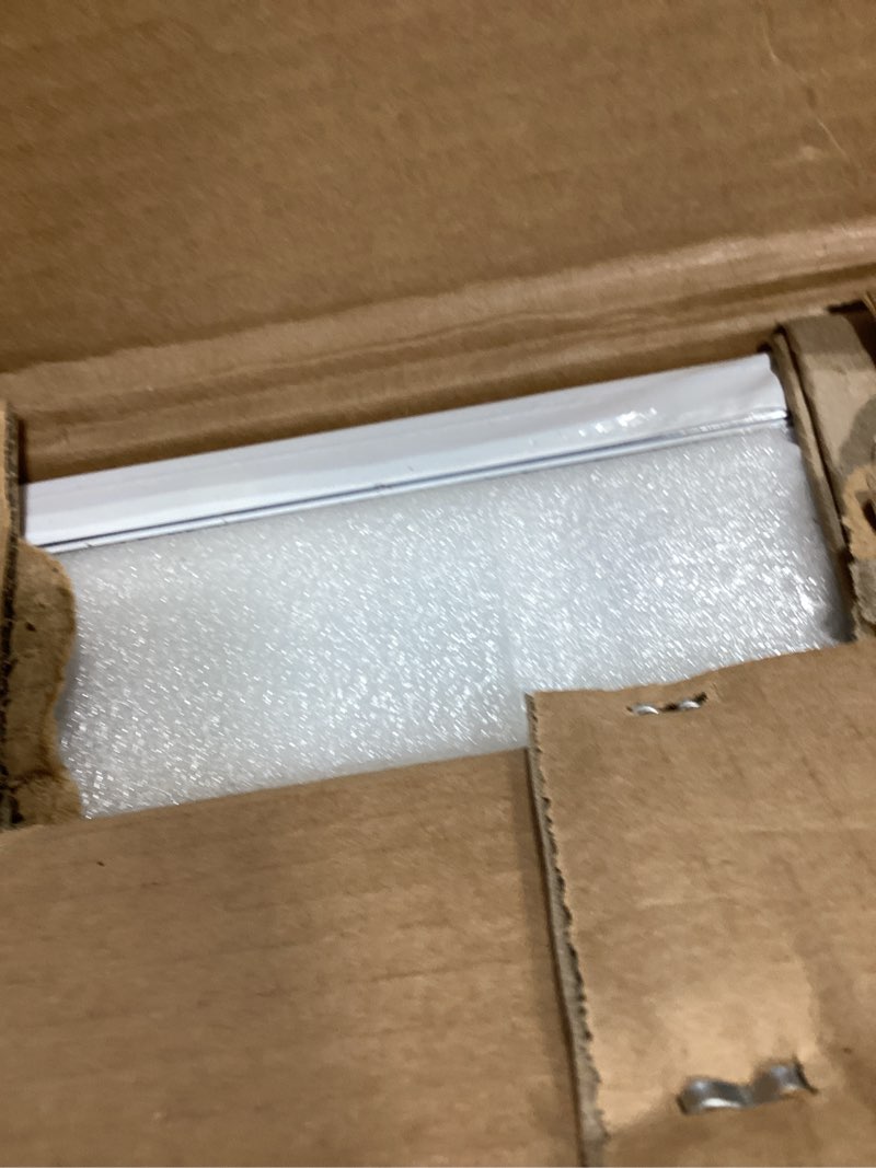 Condition photo showing New/Like New for commercial stainless steel shelf with 8 hooks 12 x 48 2 pack, wall mounted food service storage rack shelves, heavy duty 300 lb metal shelf for kitchen restaurant food truck garage laundry room with hooks 12*48-2 pack