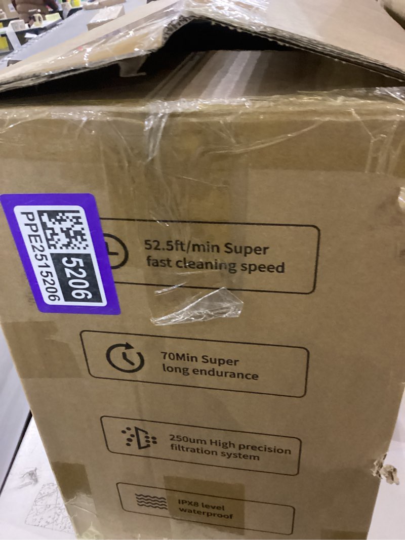 Condition photo showing As Is for LVKE L1 Cordless Robotic Pool Cleaner, 70 Mins Runtime, Powerful Suction, Auto-Parking