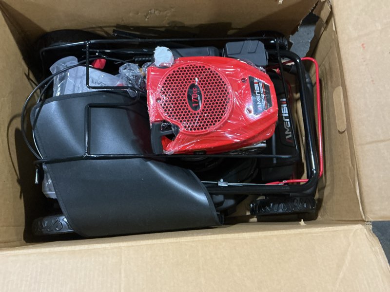 Condition photo showing Good Condition for amerisun 21-inch self-propelled gas lawn mower for large yard, 170cc 4-stroke engine, 6-position adjustable cutting height, 3-in-1 mulching, side discharge & rear bag for garden landscaping black