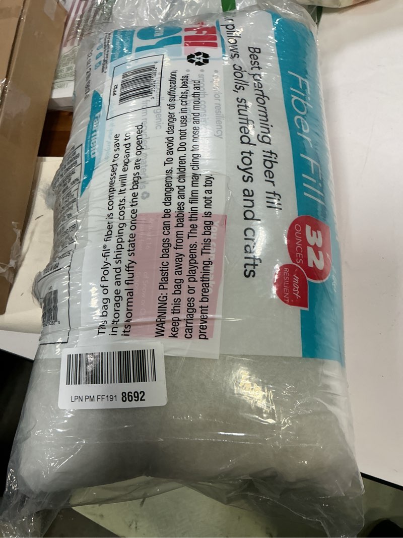 Condition photo showing Good Condition for Poly-Fil Fairfield Premium Polyester Fiberfill Filler  32 oz.