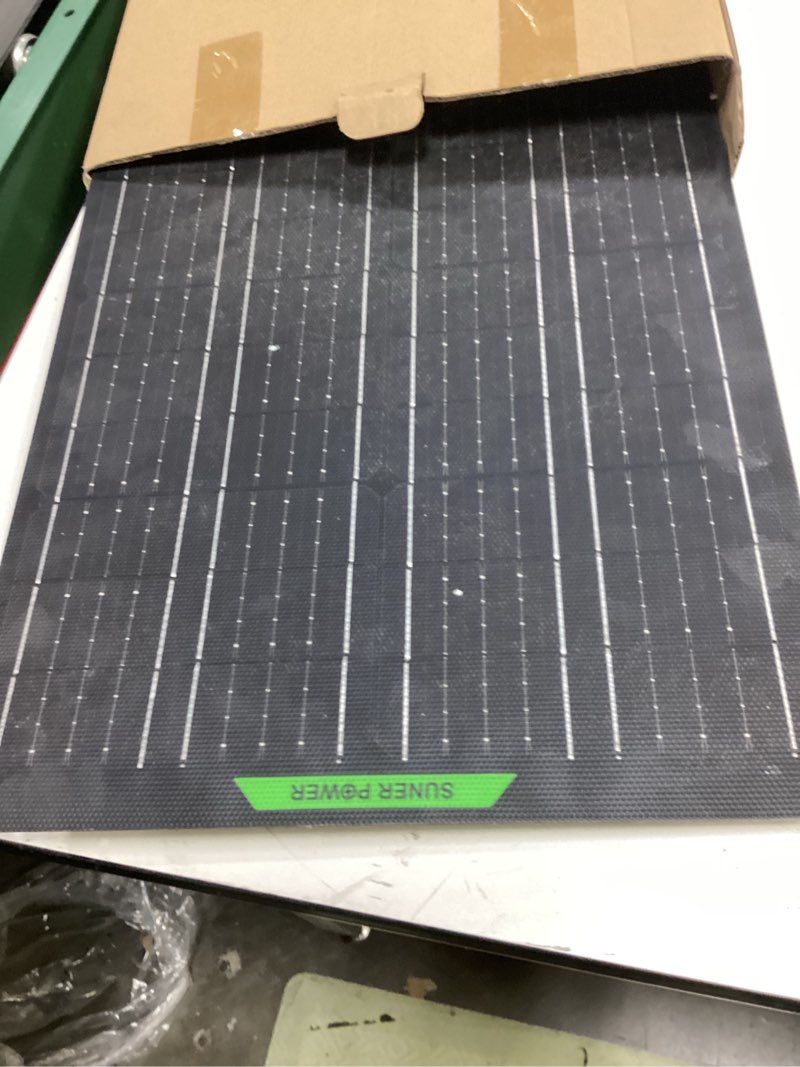 Condition photo showing As Is for suner power waterproof 30w 12v solar battery charger & maintainer pro, built-in ultrasmart mppt charge controller, 12 volt solar panel trickle charging kits for car automotive boat marine rv trailer bc-30w-pb ultra