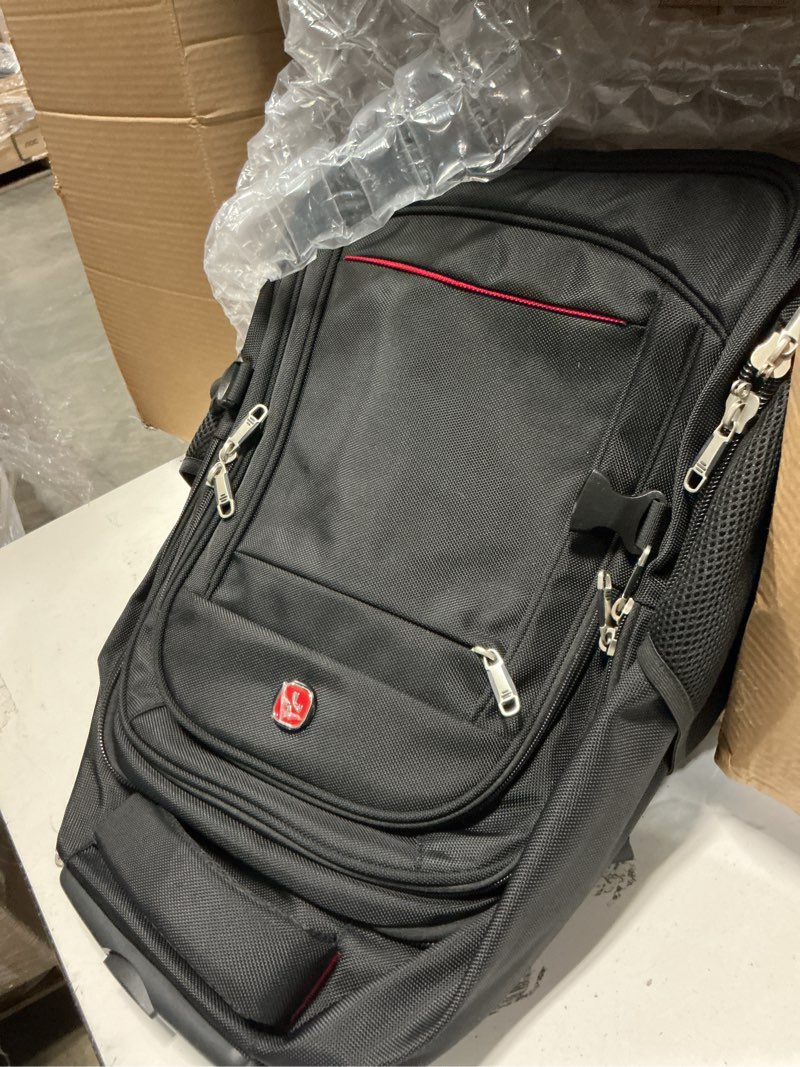 Condition photo showing Good Condition for star cloud 45L Rolling Backpack for 17.3" Laptop - 22x14x9", Water-Resistant Luggage with 4 Extra Wheels, Roller Travel Laptop Backpack for Business, Wheeled Backpack for Travel and Commuting