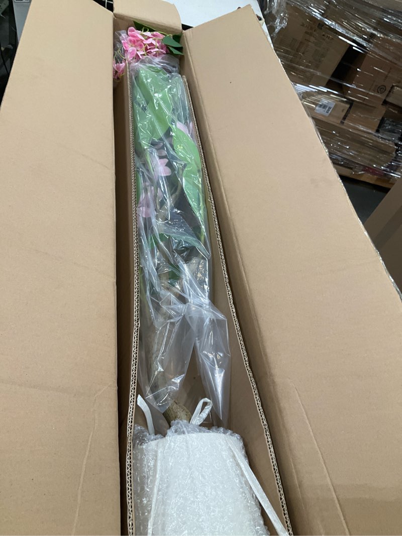 Condition photo showing New/Like New for niwellveb 4ft artificial jasmine tree no assembly required - realistic silk fake plant for home office decor, no maintenance indoor faux tree with adjustable branches