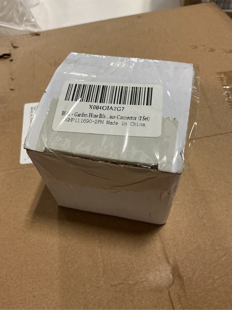 Condition photo showing Good Condition for Garden Hose Bib Adapter, 90 Degree Brass Hose Elbow and 1-1/16" Fine Thread Female x 3/4 GHT Male Backflow Preventer Adapter, Garden Hose Connector (2 Set)