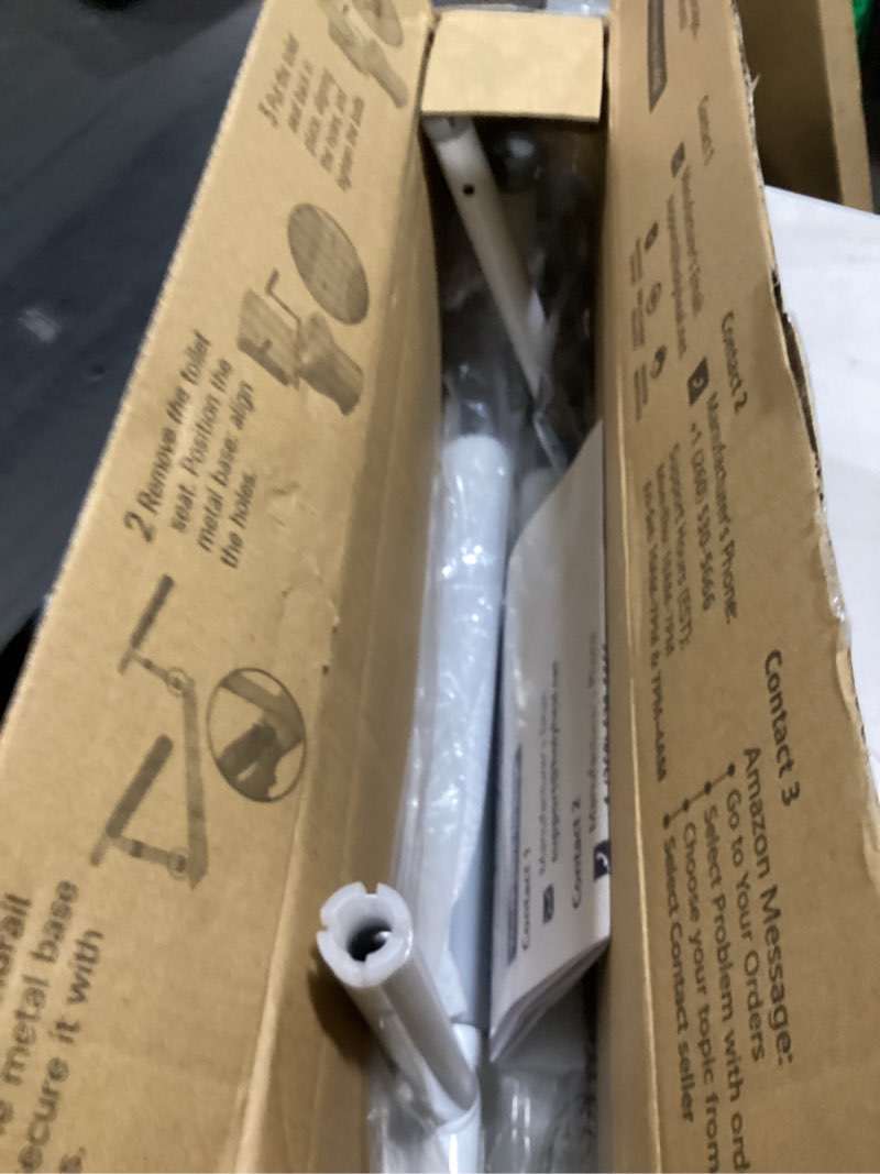 Condition photo showing New/Like New for toilet safety rails for seniors, height adjustable toilet safety frame grab bars, 500lb toilet support rails easy installation & no wobble, toilet assistance handles for elderly and disabled