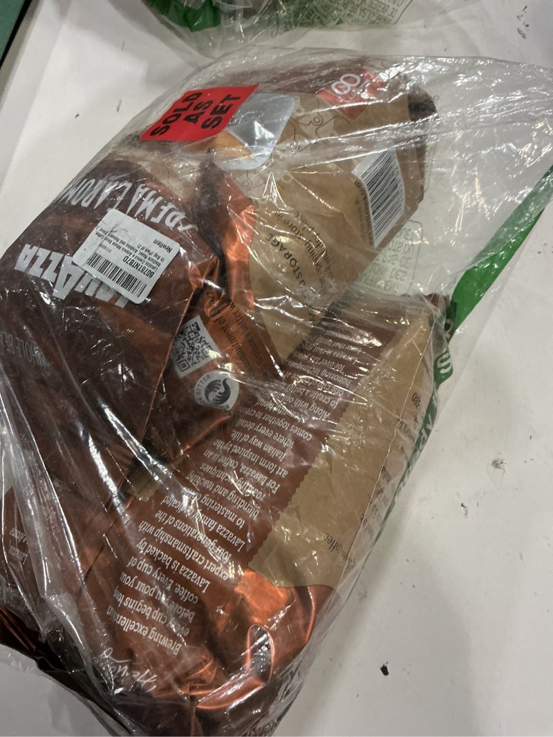 Condition photo showing New/Like New for (06/30/2027)lavazza crema e aroma whole bean coffee blend, medium roast, 2.2-pound bag (pack of 2) crema e aroma 17.6 ounce (pack of 2)