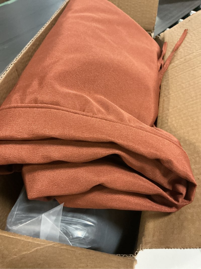 Condition photo showing Good Condition for Outdoor Chair Cushions Set of 4 -Waterproof Outdoor Seat Cushions for Patio Furniture, Patio Chair Cushion with Handle and Ties, Square Out Door Chair Pads,19" x 19" x 3", Spice Spice 19x19x3-Square