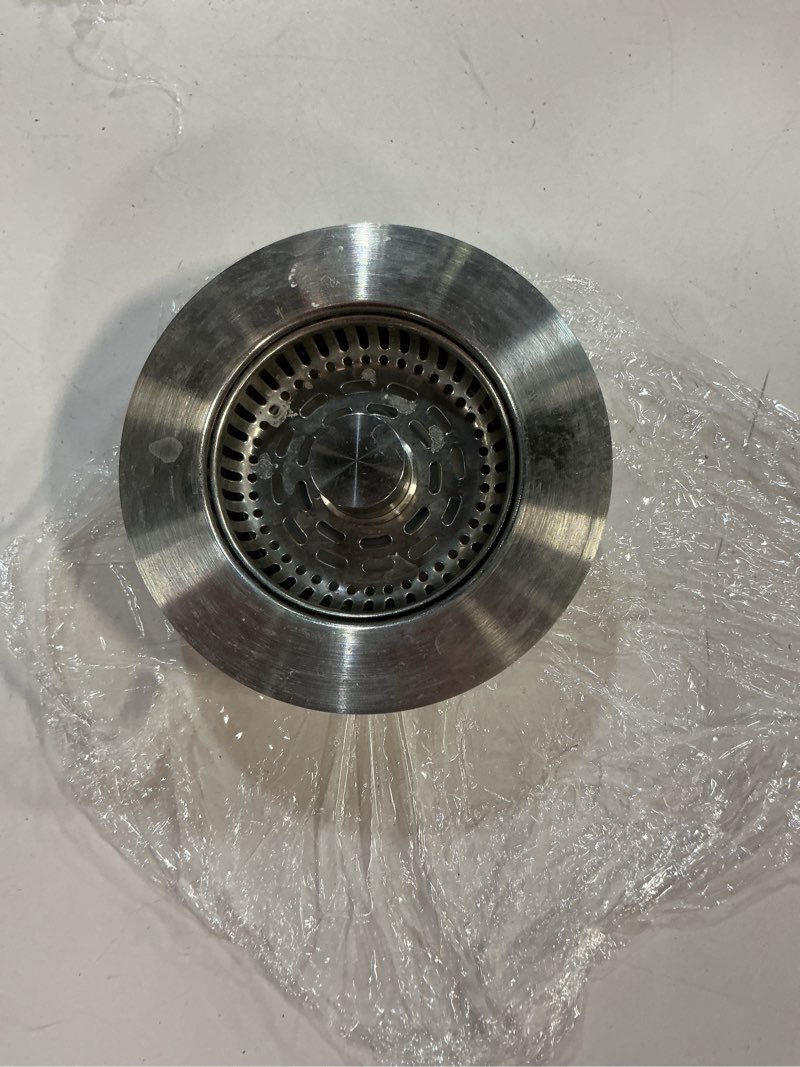 3 in 1 Kitchen Sink Drain Strainer, Sink Stopper 10,000 Pop-Up Tested Stainless Steel Sink Plug, Fast Drain Deodorizer Anti-Clog, Strainer for Kitchen Standard 3-1/2 Inch Sink Drain Strainer