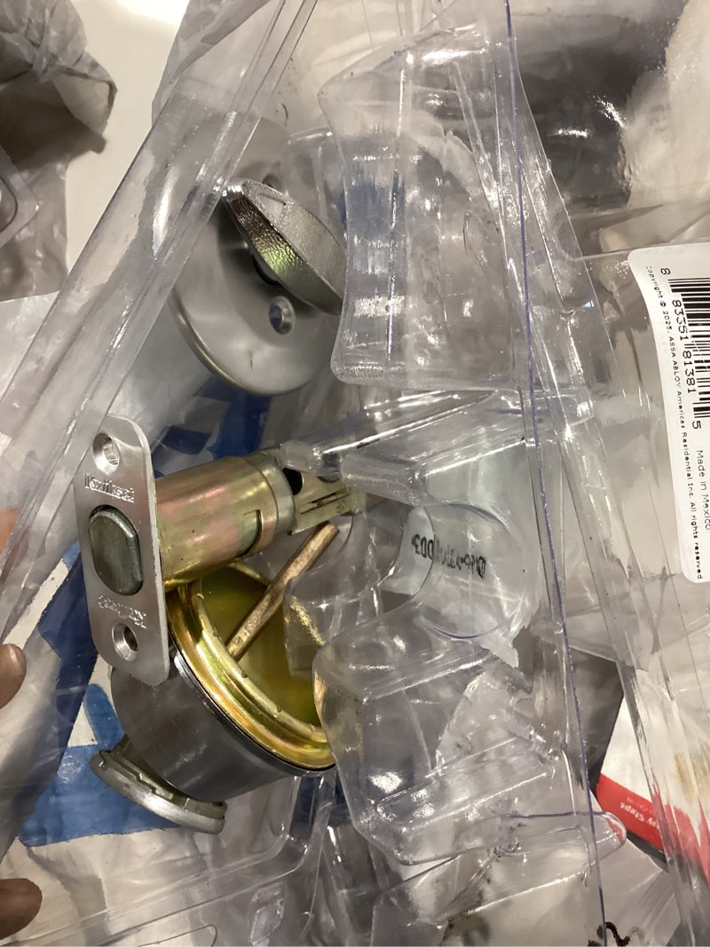 Condition photo showing Good Condition for kwikset 660 satin chrome single cylinder deadbolt