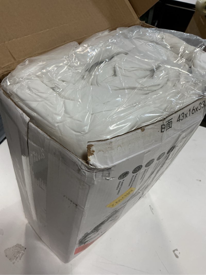 Condition photo showing Good Condition for APSMILE Hotel Quality Feathers Down Fiber Comforter Super King Size, Fluffy Duvet Insert for All Season, Lightweight Feather Duvet with 8 Corner Tabs (White,120"×120") Super King White/All Season