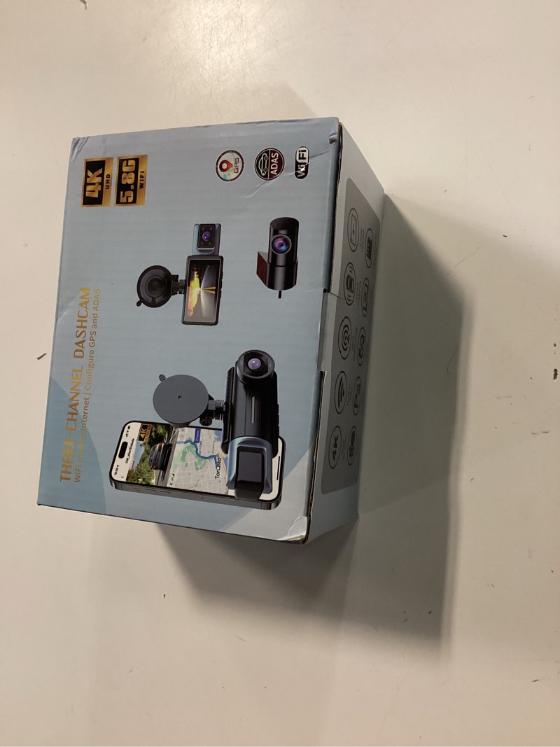 Condition photo showing New/Like New for 2026 new full view wireless car dashcam system,4k 4-channel 360° panoramic dash camera wifi 6 driving recorder,infrared night vision,24/7 parking monitor,g-sensor,motion detection(64g) normal version 64g