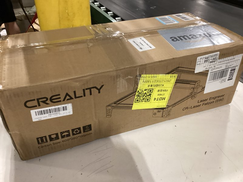 Condition photo showing Good Condition for creality falcon 72000mw output laser engraver, 5w efficient laser engraver machine, laser cutter and
