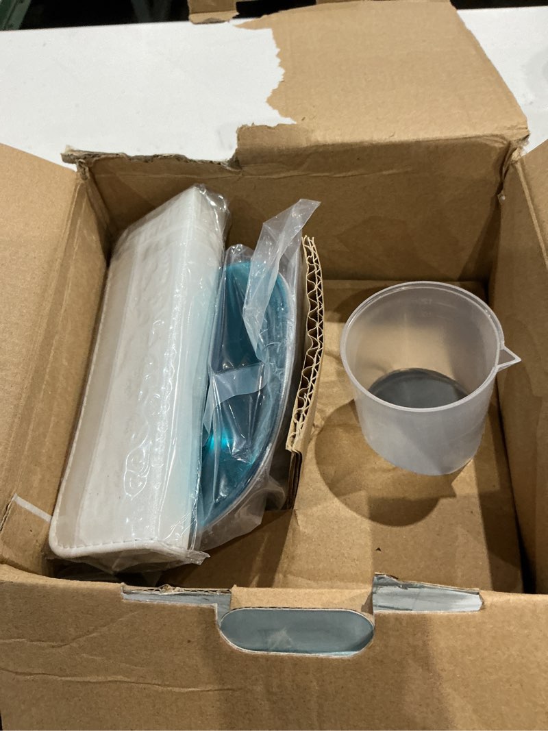 Condition photo showing As Is for pure daily care nanosteamer large 3-in-1 nano ionic facial steamer with precise temp control - humidifier - unclogs pores - blackheads - spa quality - bonus 5 piece stainless steel skin kit (teal)