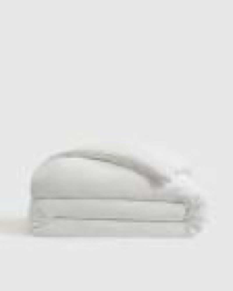 quince organic jersey duvet cover white full/queen