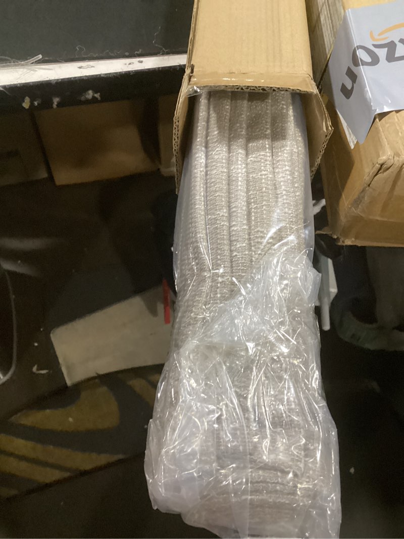 Condition photo showing Good Condition for no tools no drill cordless roman shades for indoor windows 100% blackout, for window size 35" w × 64" h beige beige 35" w × 64" h