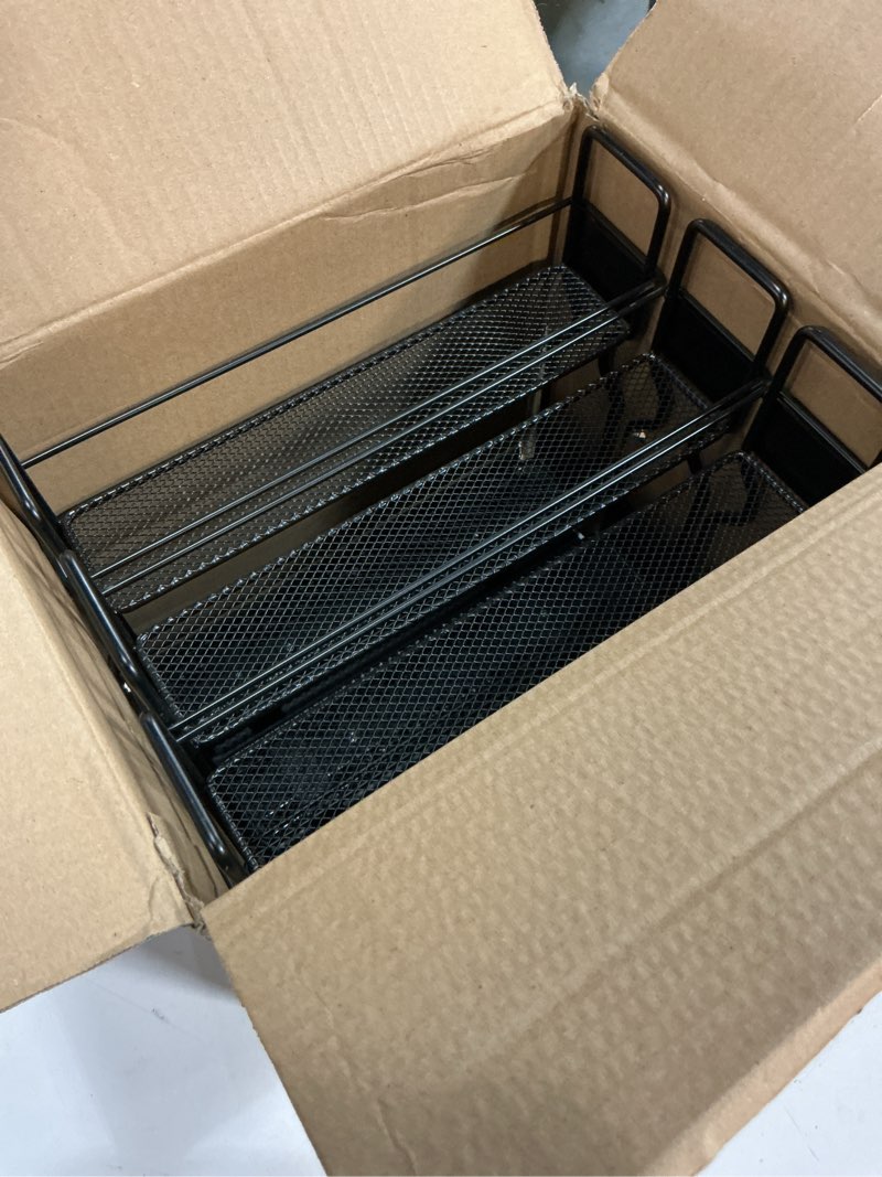 Condition photo showing Good Condition for SpaceAid Pull Out Spice Rack Organizer, Heavy Duty Slide Out Seasoning Kitchen Organizer, Cabinet Organizer, with Labels, 7.7" W x10.75 D x10 H, 3 Drawers 2-Tier Three 2"W Drawers, 2 Tier